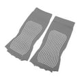 thumbnail image 6 of 4 Pairs Half Finger Toe Socks Men Women Non Slip Sticky Five Finger Socks for Sport Exercise Daily Fit Light Gray, 6 of 7