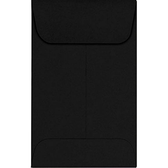 LUXPaper #1 Coin Envelopes | 2 1/4" x 3 1/2" | Midnight Black | 80lb. Text | 1,000 Qty