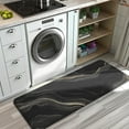 thumbnail image 3 of Black Gold Marble Pattern Kitchen Rug Mat,Kitchen Runner Rugs Non Skid Washable,Decorative Kitchen Floor Mats for Kitchen,Sink,Laundry,17"x47.2", 3 of 7