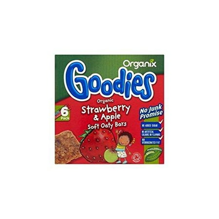 Organix Goodies Organic Soft Oaty Bars - Strawberry & Apple 12mth+ (6x30g)