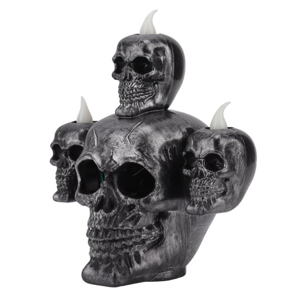 Halloween Skull Candle Light, Halloween Electronic Candle Lamp Portable Plastic Sandalwood Incense Attractive LED For Party For Game