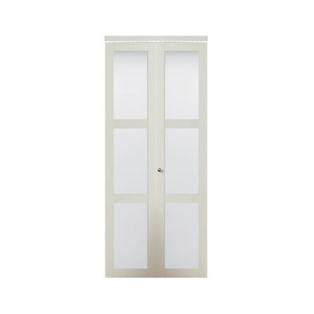 Erias Home Designs Baldarassario Panel MDF Bi-Fold Interior Door ... Erias Home Designs Baldarassario Panel MDF Bi-Fold Interior Door ...