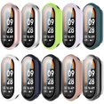 thumbnail image 2 of XiHAMA Hard Protective Case with Tempered Glass Screen Protector Compatible with Xiaomi Smart Band 8 9 10/8 9 10 NFC, PC Ultra-Thin All-Around Cover for Mi Band 9 8 10/8 9 10 NFC, 2 of 4