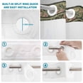 thumbnail image 4 of No Hook Shower Curtain, Sage Green Floral Shower Curtains for Bathroom with See Through Top Window, Ethnic Tribe Abstract Art Flowers Waterproof & Washable Bath Curtain Stand Up Stall 36"x72", 4 of 9