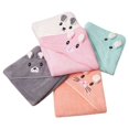 thumbnail image 5 of BULLPIANO Baby Bath Towel Hooded Towel Bath Towel with Hoodie Ears for Newborn, Toddler, Infant - Absorbent Large Baby Towel - Orange Kitten, 31.5"*31.5", 5 of 6