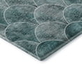 thumbnail image 4 of Addison Rugs Mayfield Washable Transitional Modern Teal Rectangle Rug, 3' x 5', 4 of 6