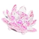 thumbnail image 5 of Portavelas de cristal con forma de flores de loto, portavelas de cristal, candelabro Rosa C, 5 of 6