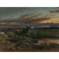 thumbnail image 2 of Rosa Bonheur 24x19 Gold Ornate Framed and Double Matted Museum Art Print Titled - The Call of the Stag (1890s), 2 of 4
