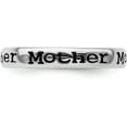 thumbnail image 3 of Solid Sterling Silver Stackable Expressions Polished Enameled Mother Ring - Ring Size 8.0, 3 of 7