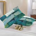 thumbnail image 3 of Abstract Modern Art Outdoor Pillow Covers Pack of 2 Watercolor Green Geometric Theme Waterproof Throw Pillow Covers Decorative Cushion Cases for Patio Garden Tent Balcony Couch 20x12 inch, 3 of 8