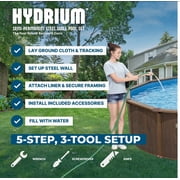 Bestway Hydrium Steel Wall Above Ground Pool - Sand Pump - 18 ft x 52 in