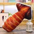 thumbnail image 2 of Animaux en Peluche, Oreiller en Forme de Nourriture Simulée, Coussin de Taille Doux Oreiller Alimentaire en Peluche, Calmar Grillé, 2 of 5