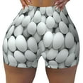 thumbnail image 2 of Gukieu golf balls Print Women's Sports Shorts, Elastic Waist High Stretch Running Yoga Gym Sweatpants-X-Large, 2 of 8