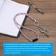 thumbnail image 5 of Cadena de llavero Uxcell Bling Lanyard con cristal y gancho de metal blanco, rojo, 5 of 6