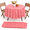 Red Gingham-84 IN Diameter-12, variant on Maroon 54x108 IN 16 Pack Disposable Plastic Rectangle Tablecloth