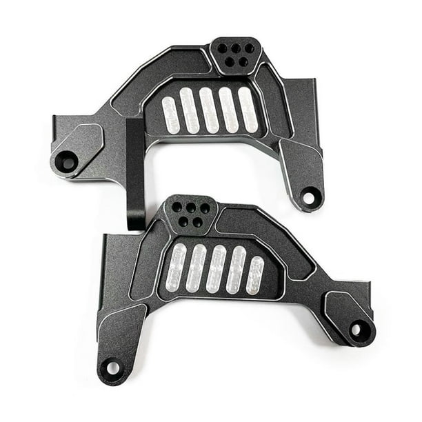 Vogacara RCGOFFLOW-torre de choque frontal para coche teledirigido, torre de choque frontal ajustable para 1/6 Axial SCX6 Crawler RC, pieza de Kits de construcción modelo Negro