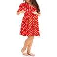 thumbnail image 2 of MesaSe Robe de Maternité pour Femmes Décontractée à Col en V à Pois/fleurie à Manches Mi-Longues Robe pour Grossesse Vêtements Séance Photo, 2 of 5