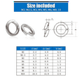 thumbnail image 4 of Spring Lock Washer,304 Stainless Steel Spring Lock Washer Assortment Set (1230-Pcs,8-Size), 4 of 4