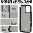 thumbnail image 4 of Designed for iPhone 16e Case, PU Leather + TPU Material, Detachable Magnetic Card Holder, Ultra Slim Lightweight Business Wallet Cover, Drop Protective Shockproof Classic Design, Gray, 4 of 10