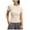 Beige, variant on Vivianyo HD Women's Slim Fit Crew Neck Short Sleeve Workout Top, Quick Dry Athletic Yoga Compression Tee, Women's Black, Sizes S-3XL