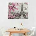 thumbnail image 2 of Orinice Eiffel Tower Ribbon Detailed Drawing Fine Art Aesthetic Poster & Print Wall Painting for Home Decor 20x16in, 2 of 6