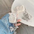 thumbnail image 3 of Compatible with AirPods Pro Case with Girls Cute Clear Glitter Butterfly Design Smooth Soft TPU Cover Case for Airpods Pro,Cute for Airpods Pro-Butter, 3 of 4