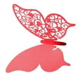 thumbnail image 3 of serony 50pcs Wine Glass Paper Card Cut Paper Wedding Party Table Number red 1Set, 3 of 6