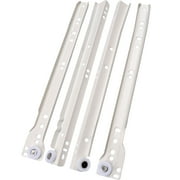 2 Pcs Detachable Sliding Rails Drawer Track Heavy Duty Slides White Glives Dresser Drawers
