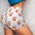 thumbnail image 5 of Yiaed Orange Fox Print Women's Athletic Shorts Running Shorts Sporty Short High Waisted Elastic Workout Shorts for Yoga Gym Running & Sports -Large, 5 of 8