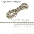 thumbnail image 2 of Unique Bargains Chaîne Perlée de 3,83 Verges pour Stores à Rouleau, Cordon pour Pièces de Réparation de Fenêtre, Kaki, 2 of 5