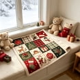thumbnail image 5 of Ouuluon Soft Flannel Christmas Throw Blanket, Warm Cozy Holiday Blanket for Sofa Couch Bed, 5 of 6