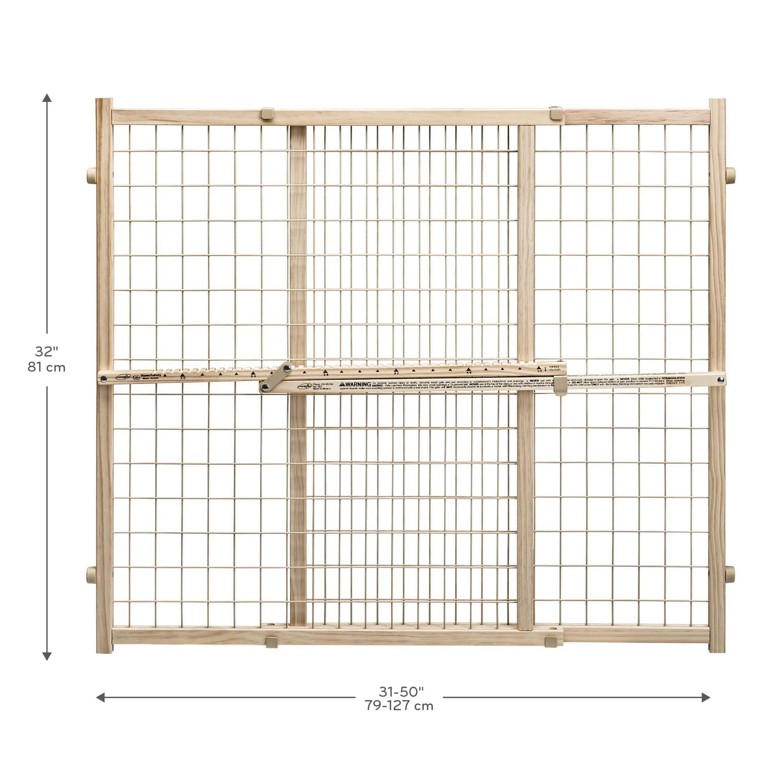 Evenflo Position & Lock Tall & Wide Baby/Pet Adjustable Gate (31" - 50" Wide)