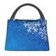 thumbnail image 1 of Easygdp Blue Christmas With Snowflakes Bolsa de Almuerzo Insulada Reutilizable, Bolsa de Mano y Bandolera para Oficina, Trabajo, Viajes, 1 of 6