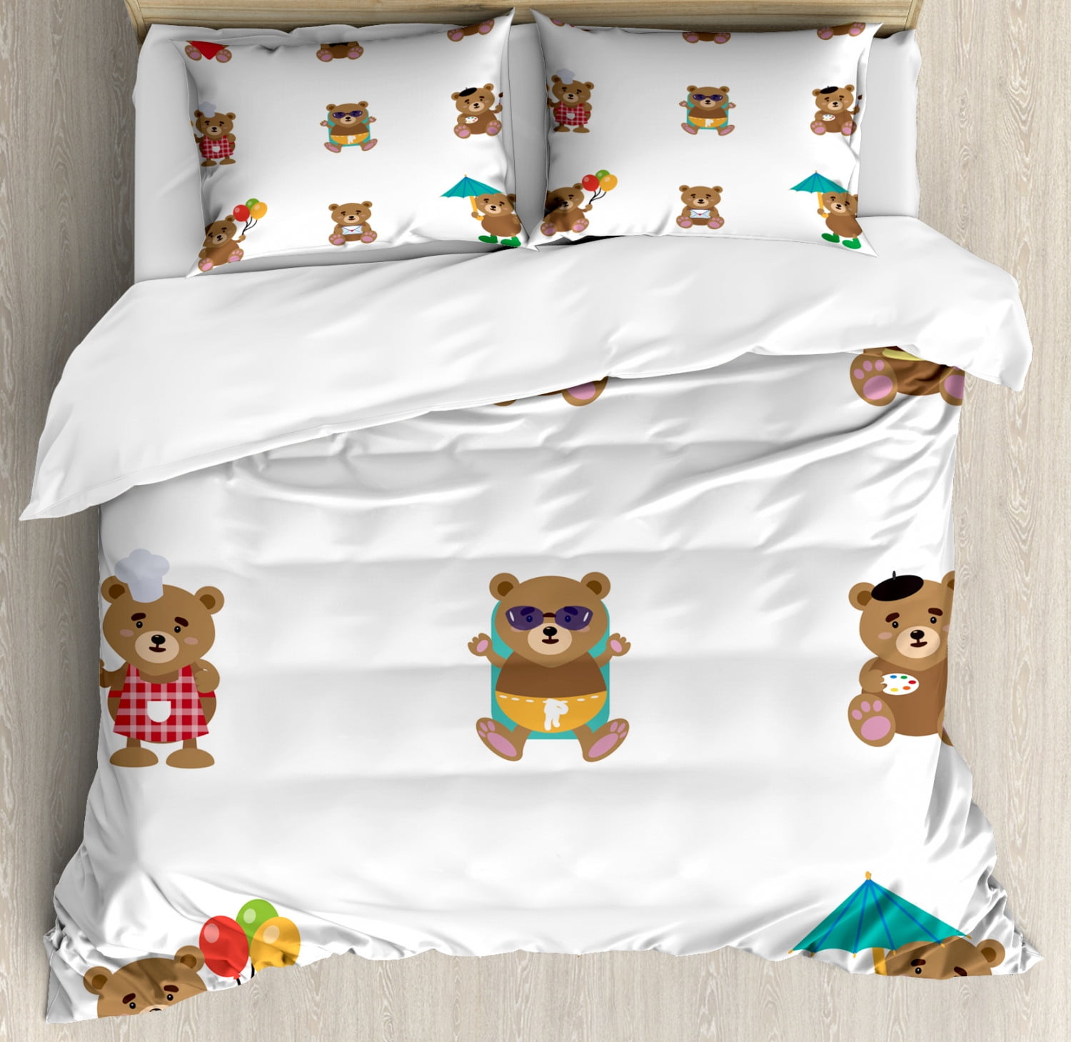 teddy bear super soft duvet cover