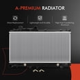 thumbnail image 5 of A-Premium Engine Coolant Radiator Assembly with Transmission Oil Cooler Compatible with Subaru Forester 2009 2010 2011 2012 2013 H4 2.5L Turbocharged, Automatic Transmission, Replace# 45119SC020, 5 of 8