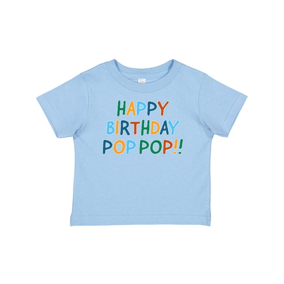 Inktastic Happy Birthday Pop Pop Boys or Girls Baby T-Shirt