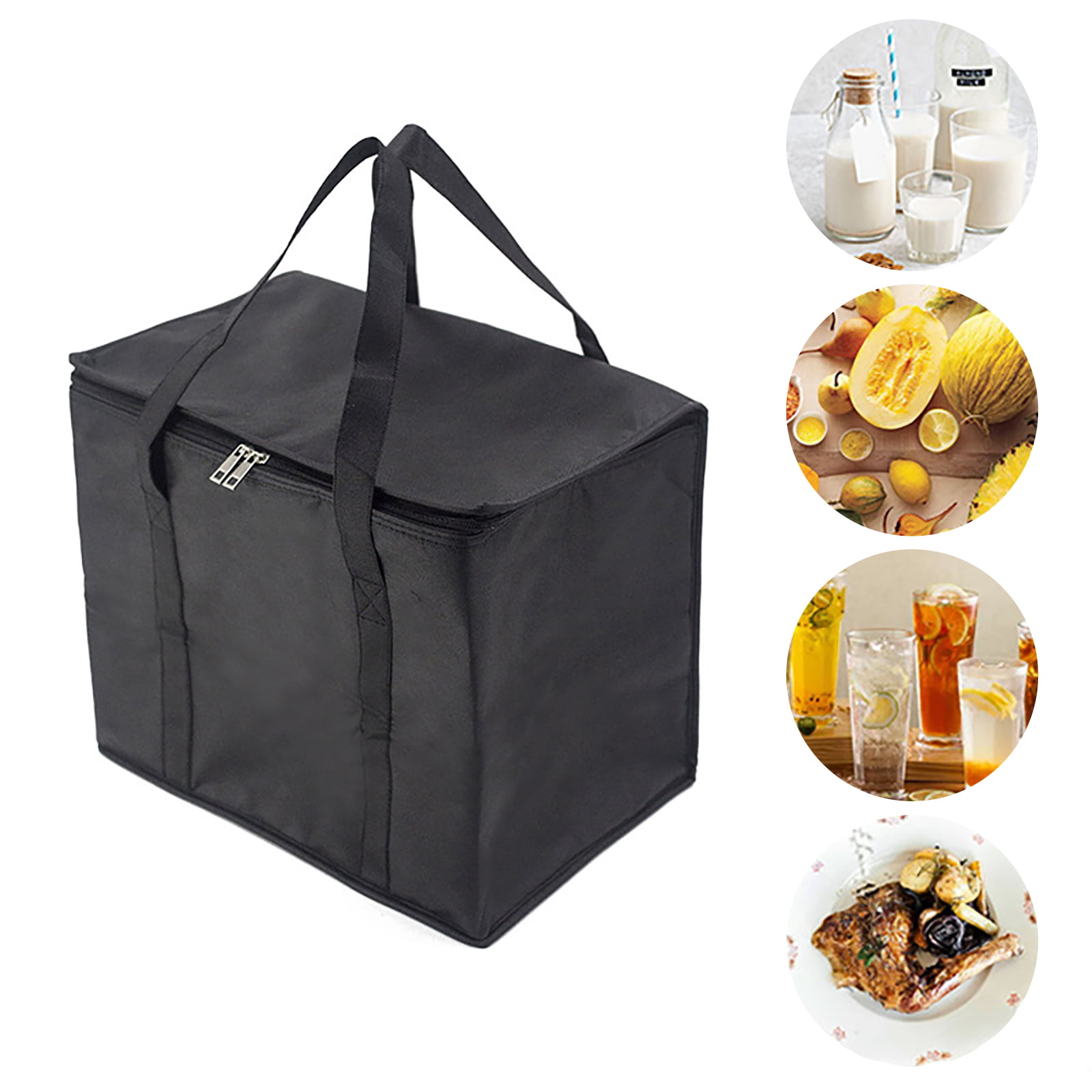  Insulated Reusable Grocery Bags(Pack of 4-Extra Large)Brown,  Portable Travel Bag For Frozen Food, Reusable Bags with handles-Foldable  Insulated Bag Grocery, For Hot Cold Food Reusable Shopping Bags : Clothing,  Shoes 