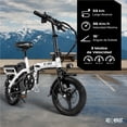 thumbnail image 4 of Bicicleta E-be Electrica Plegable Centurfit E-flex Curve 750w 35km/h blanca, 4 of 10