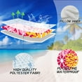 thumbnail image 3 of Outdoor Pillow Covers 16x16 Inch Set of 2 Pink Yellow Flower Decorative Waterproof Summer Outdoor Valentines Pillow Covers for Patio Funiture Garden Couch 168J16, 3 of 6
