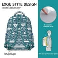 thumbnail image 5 of Boho Tribal Travel Backpack - 17" Laptop Sleeve, Water-Resistant College Daypack, Large Capacity Campus Bag for Books & School Essentials, 5 of 6