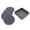 Gray, variant on Coasters for Drink, Silicone Coasters 4 Pcs per Set with Holder, Non-Slip Cup Coasters Fits Any Size of Drinking Glasse and Table Type