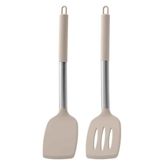 Pack Of 2 Silicone Spatulas Non Stick Pan Home Kitchen Spatulas Cooking For Egg Fish Pancakes