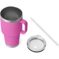 thumbnail image 4 of YETI Rambler 35 oz Straw Mug, Vacuum Insulated, Stainless Steel, Wildflower Fuchsia, 4 of 8