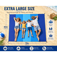 thumbnail image 2 of Beach Blanket Waterproof Sandproof Beach Mat 79" X 83" for 2-5 Adults Quick Drying Outdoor Picnic Mat Beach Accessories for Travel, Camping, Hiking, 2 of 6