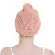 thumbnail image 3 of Paquete de 2 toallas de microfibra para el cabello para el hogar, accesorios esenciales para el baño, turbante para el cabello de secado rápido, 3 of 6