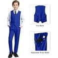 thumbnail image 4 of Lycody Boy's Formal Suit Set 6 piece Slim Fit Kids Tuxedo Suits for Wedding Teen Toddler Boy Dress Suit Outfit, 4 of 6