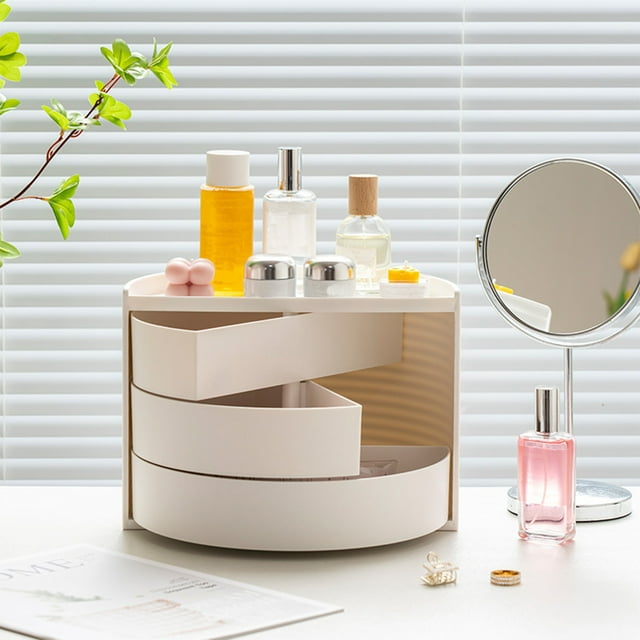Jewelry Boxes & Organizers Rotating Storage Product Rotation Storage, Bead Storage Container, Process Storage Circular Container, For Vanity Jewelry Cosmetics Feature: