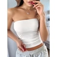thumbnail image 4 of Tops de Tubo Sin Tirantes para Mujer, Básicos, Sin Espalda, Sin Mangas, Bandeau, Tops Cortos para Salir, Ropa de Verano 2025. S, 4 of 10