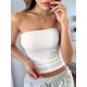 thumbnail image 4 of Tops de Tubo Sin Tirantes para Mujer, Básicos, Sin Espalda, Sin Mangas, Bandeau, Tops Cortos para Salir, Ropa de Verano 2025. S, 4 of 10