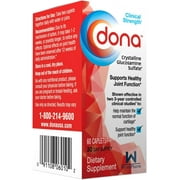 DONA Crystalline Glucosamine Sulfate, 750 Mg, Joint Supplement Pills for Knee Comfort & Joint Health Support, 750 Mg, 60 Count 3 Pack